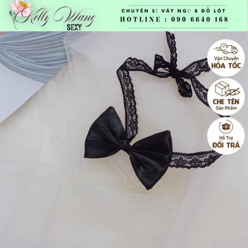 Che tên sản phẩm -[Phụ Kiện] Nơ Đeo Cổ Sexy Gợi Cảm - Vòng cổ bằng ren cosplay quyến rũ  -KELLYWANG