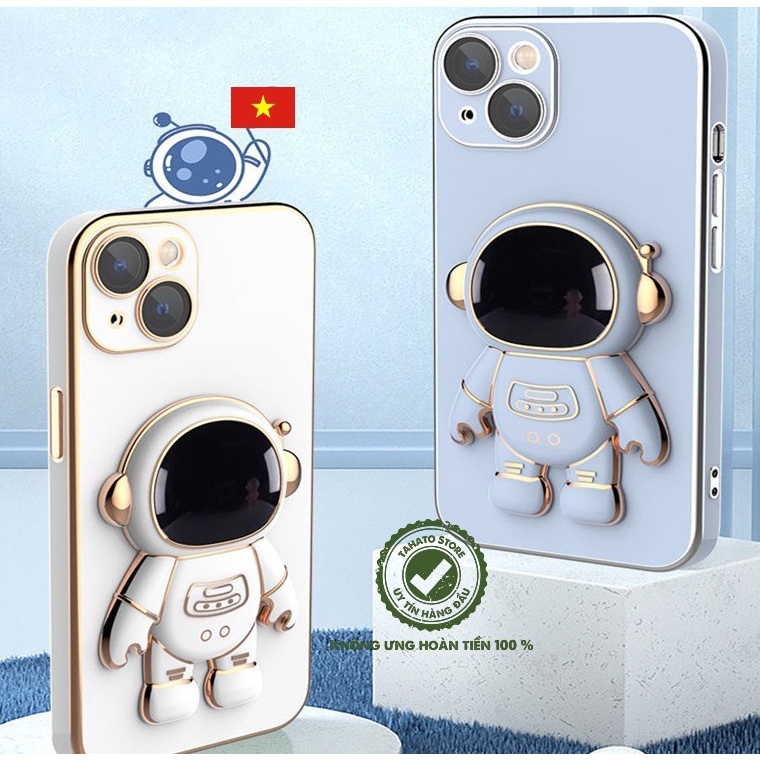 Ốp lưng iphone - Có giá đỡ điện thoại Hình Phi Hành Gia cho Iphone 7/8/x/xsmax/11/12/13/Pro/Promax