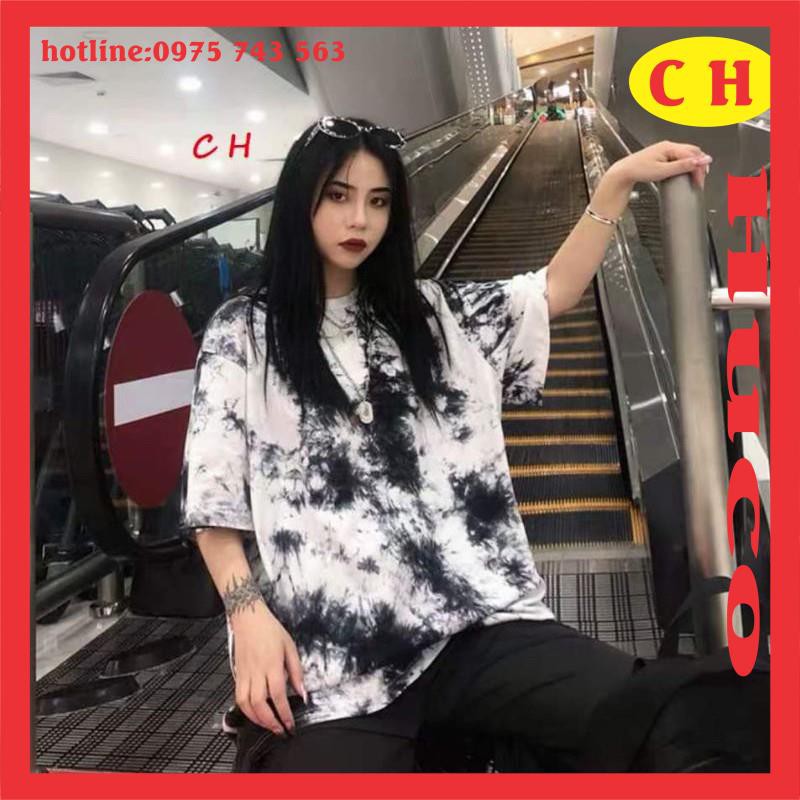 áo phông, thun tay lỡ chất cotton, áo loang đen form thụng unisex freesize🦋thời trang nam nữ, cặp, nhóm giá rẻ hottrend