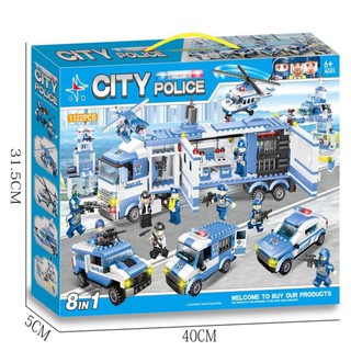 Lego Ghép Hình Cảnh Sát POLICE CITY 8IN1 1122PCS SP618
