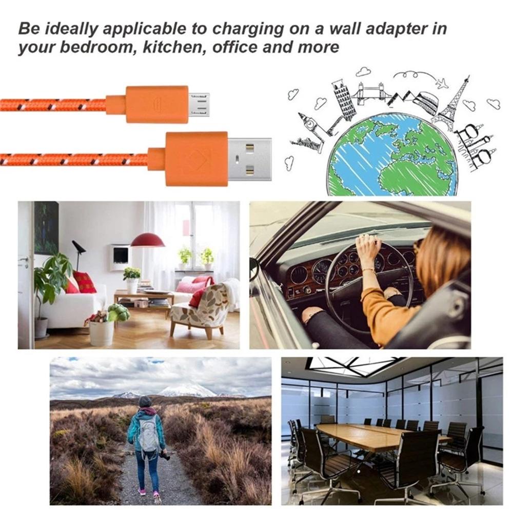 Dây Cáp Sạc Đồng Bộ Dữ Liệu USB Nhiều Màu Sắc Di Động Cho Điện Thoại