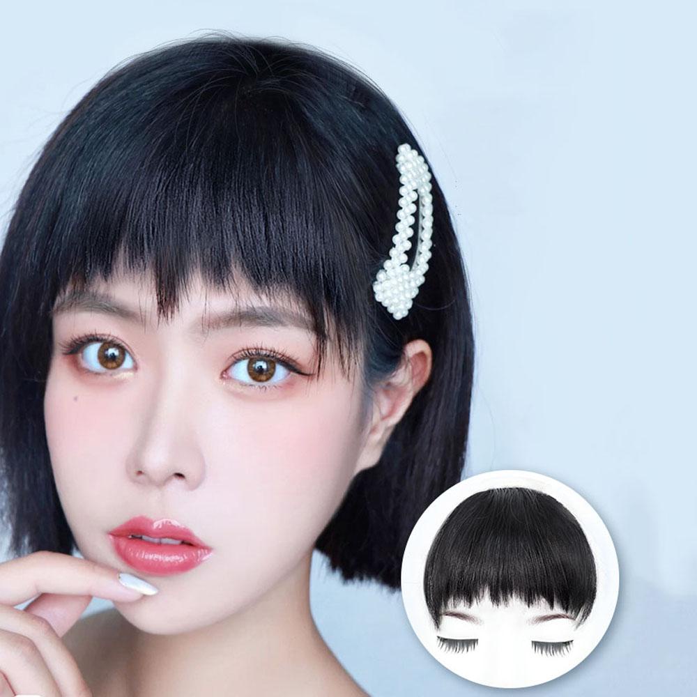 Tóc Mái Giả 3D Có Kẹp Tàng Hình Bằng Sợi Tổng Hợp Dành Cho Nữ