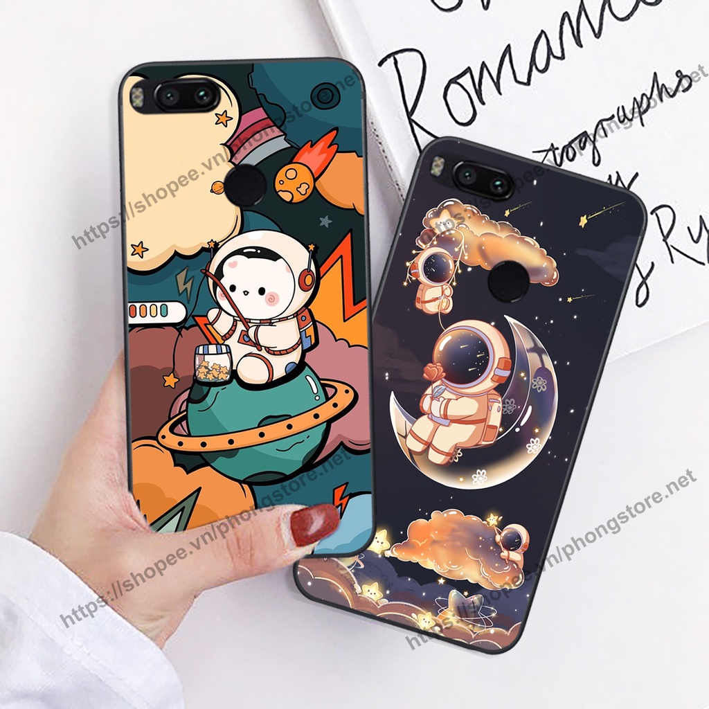 Ốp lưng Xiaomi Mi A1 / MI 5X vũ trụ phi hành gia cực hot siêu cute-rẻ-bền