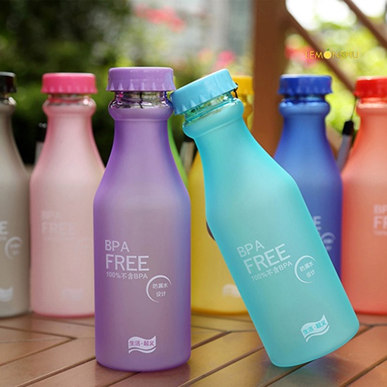 Bình nước nhựa trong mờ 550ml tiện dụng