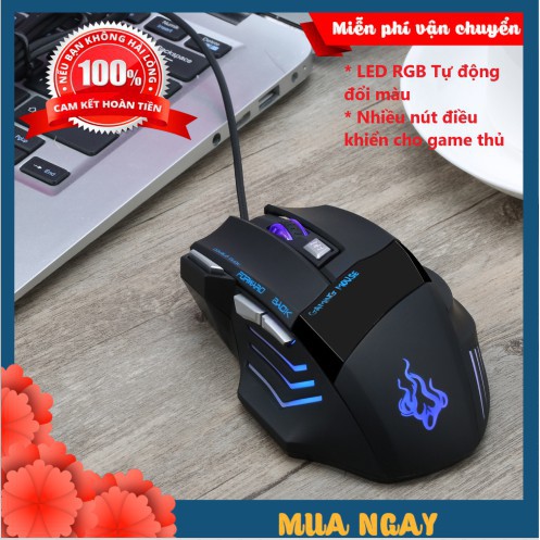 CHUỘT GAMING CÓ LED ĐỔI MÀU