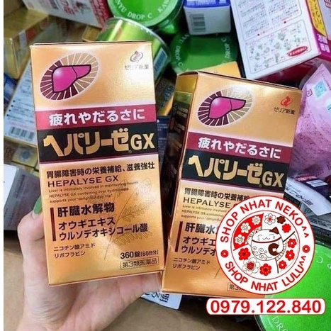 (Hàng chuẩn) - Hộp đựng Bổ _ gan Hepalyse Gx Nhật bản