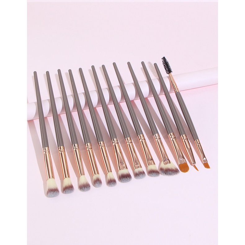 Bộ 12 Cọ Trang Điểm Mắt Chống Nhòe Tiện Dụng