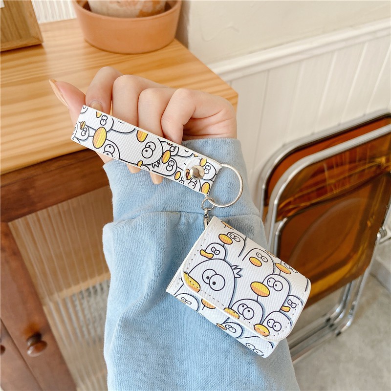 Vỏ bảo vệ hộp tai nghe không dây bằng TPU mềm hình hải âu có dây đeo cho iPhone AirPods Pro Airpods 1/2 | BigBuy360 - bigbuy360.vn