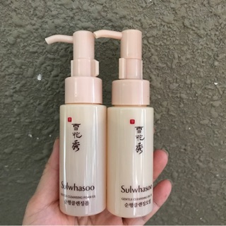 💦Sữa rửa mặt hoặc Tẩy trang Sulwahsoo