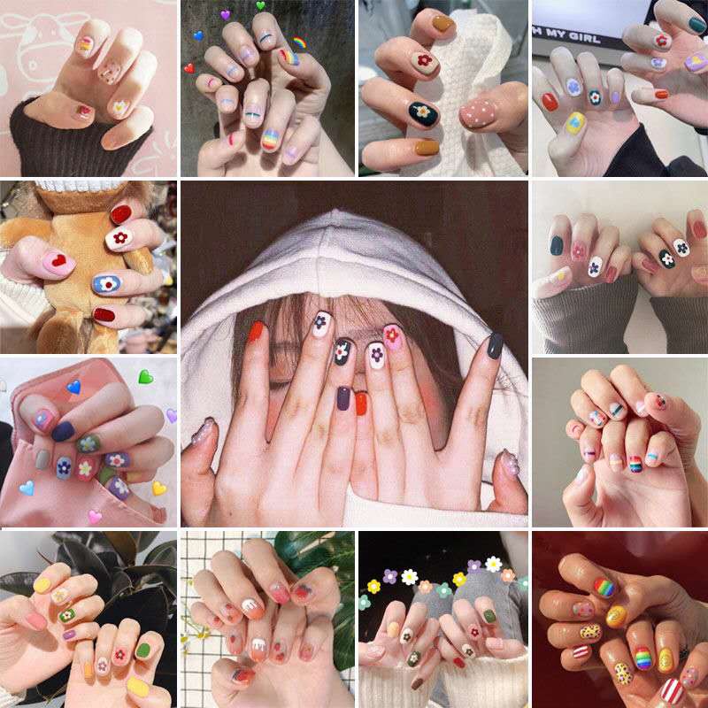 [Hàng mới về] Miếng Dán Trang Trí Móng 3d Qy-070-110 Chống Nước