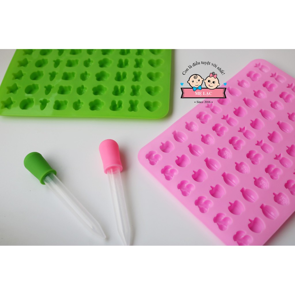 Khuôn silicone làm kẹo dẻo cho bé nhiều mẫu, nhỏ xinh đáng yêu