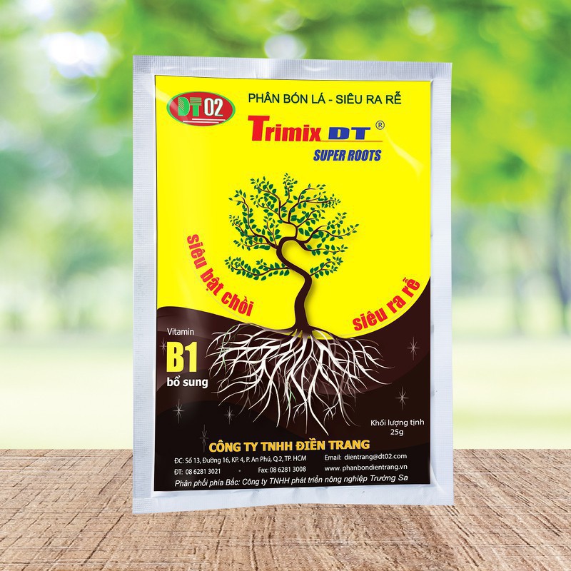 Phân bón kích rễ SIÊU RA RỄ B1 TRIMIX-DT gói 120g-super roots stimulation 120g