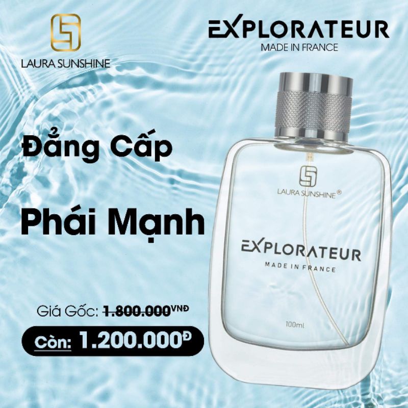Nước hoa Pháp dành cho Nam Explorateur Laura Paris No4 100ml – Laura Sunshine Nhật Kim Anh
