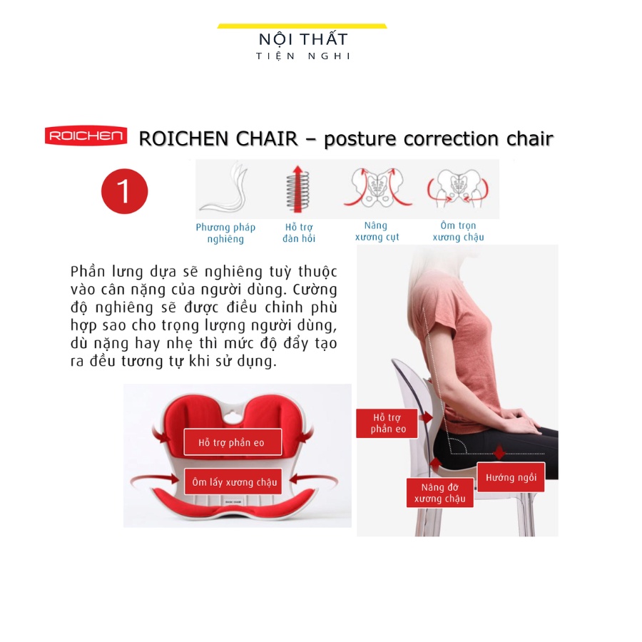 [HOẢ TỐC HCM] GHẾ CHỈNH DÁNG NGỒI CHO BÉ (dưới 35kg) | ROICHEN .Ghế công thái học chống gù thương hiệu Hàn Quốc nhỏ gọn.