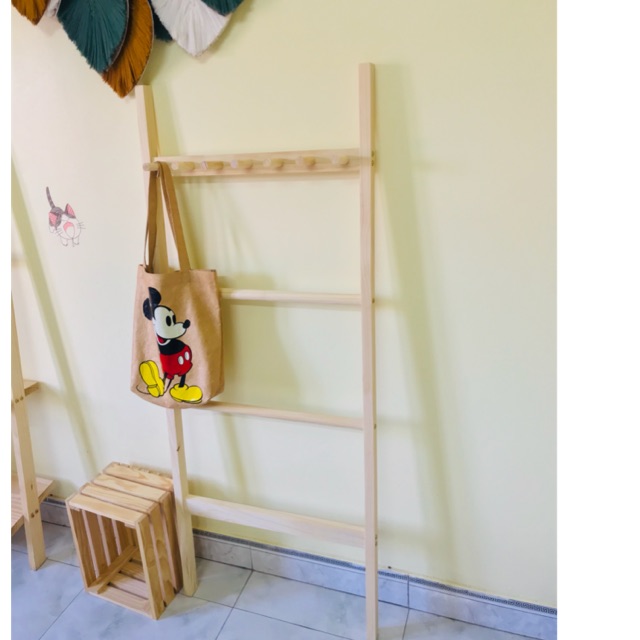 Thang gỗ deocr - phụ kiện chụp hình kiểu hàn quốc (ảnh thật)
