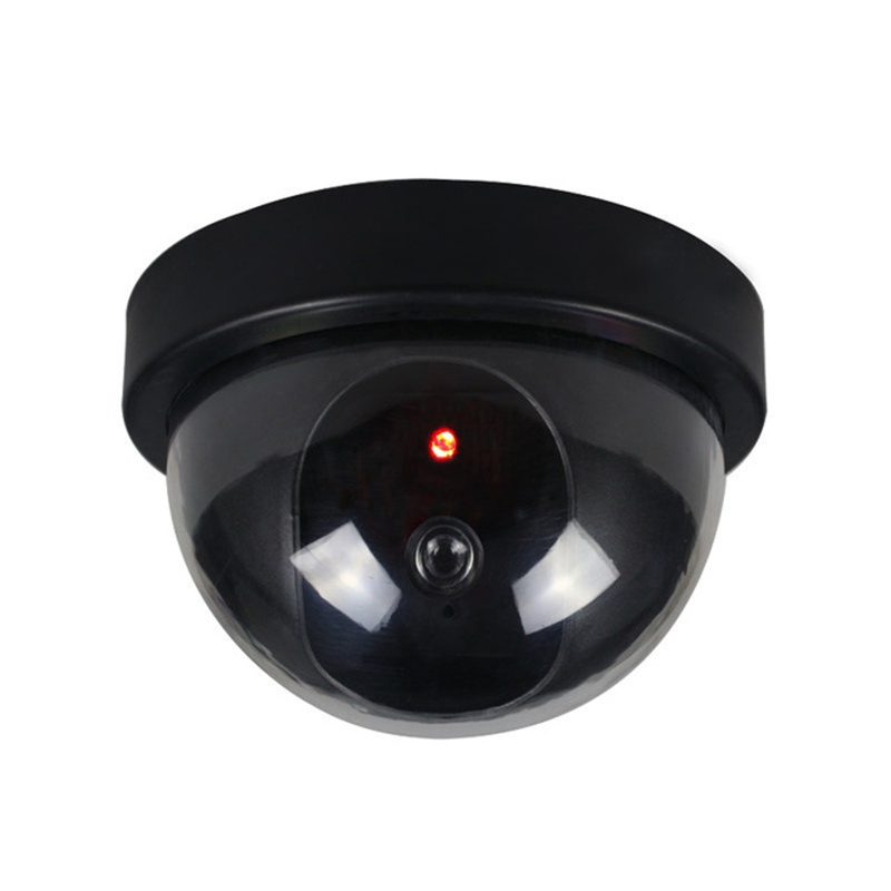 Coza Fake Dome Camera giám sát giả lớn có đèn Camera giả giả trong nhà Camera mô phỏng ngoài trời trong nhà Camera mô phỏng giám sát an ninh gia đình Màn hình Led
