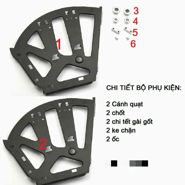 Bản lề tủ giày thông minh 3 ngăn ( 1 bộ 2 cái ) có quà tặng kèm