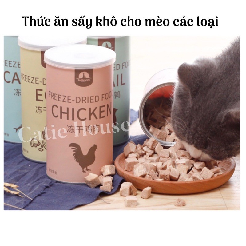 [Giao ngay HOẢ TỐC] Thịt gà sấy khô cho cún mèo - Thịt sấy khô cho mèo các loại
