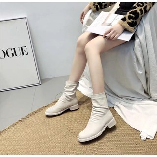 FREE SHIP Bốt nữ da nhăn cao cổ cực đẹp