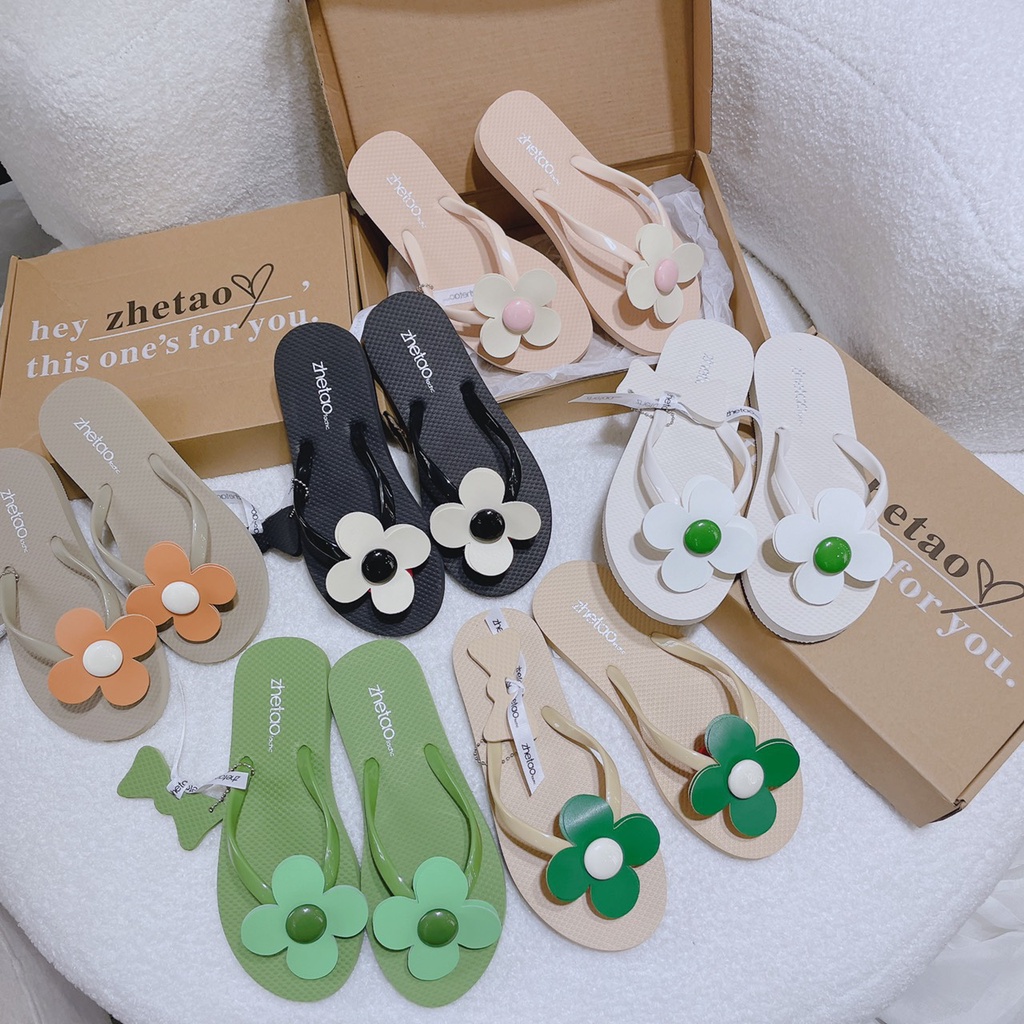 Dép lào bông hoa