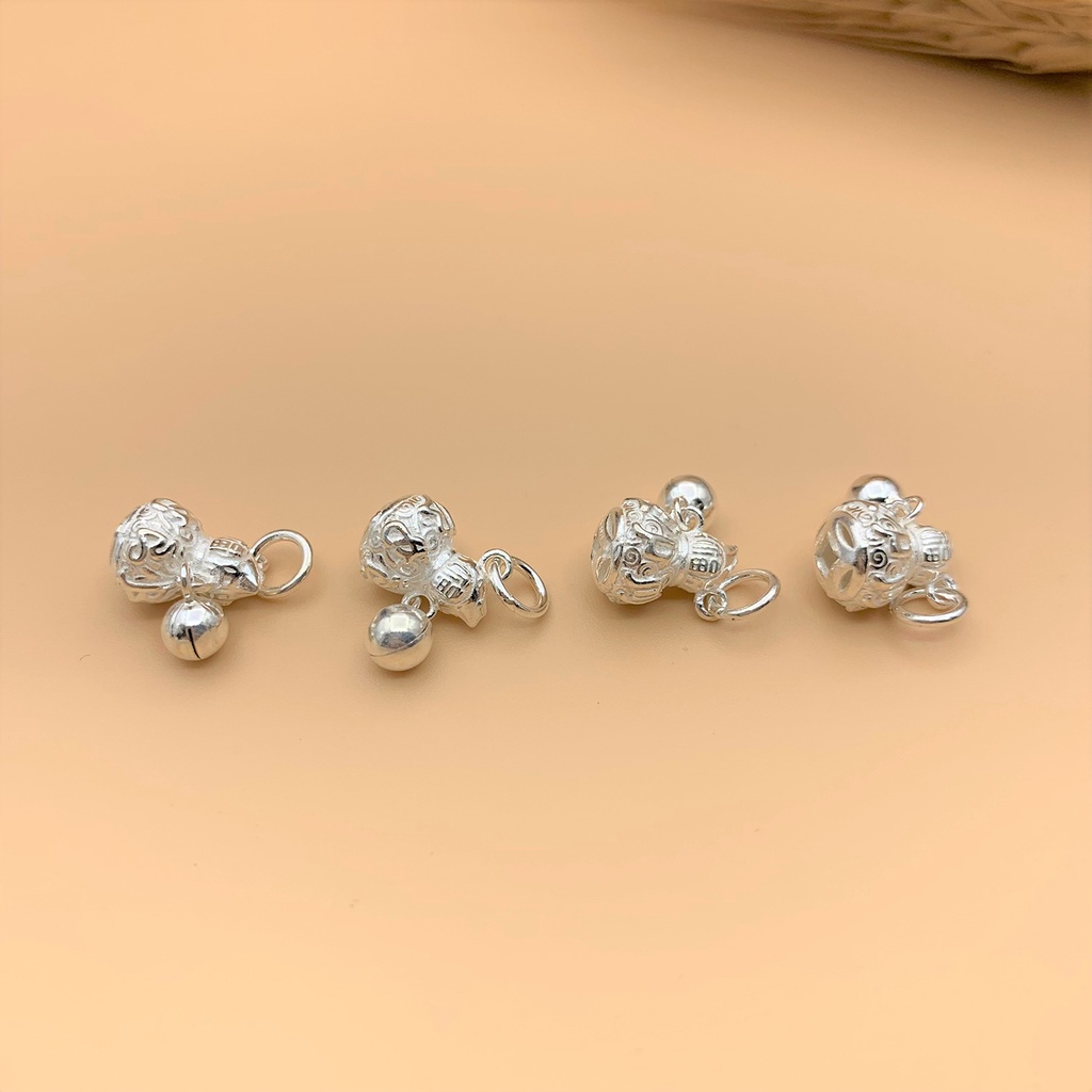 Charm móc treo hồ lô và chuông bạc cực xinh - Charm Bạc 925 - Mã CB197