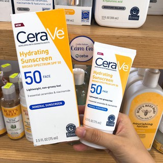 CHỐNG NẮNG CERAVE HYDRATING SUNSCREEN SPF50 75ML CHÍNH HÃNG - 5674