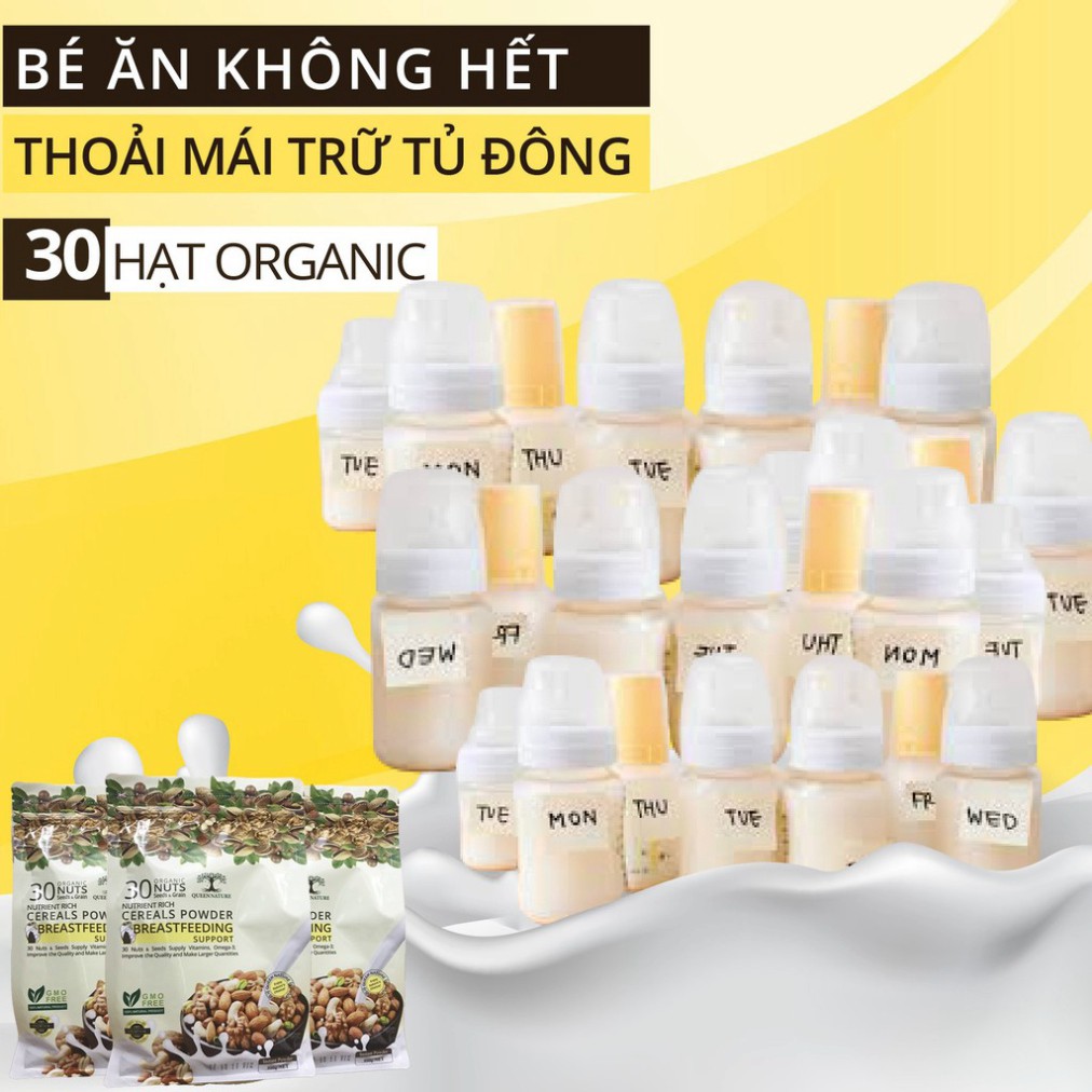 NGŨ CỐC LỢI SỮA  30 HẠT QUEEN NATURE 800GR [XUẤT KHẨU]