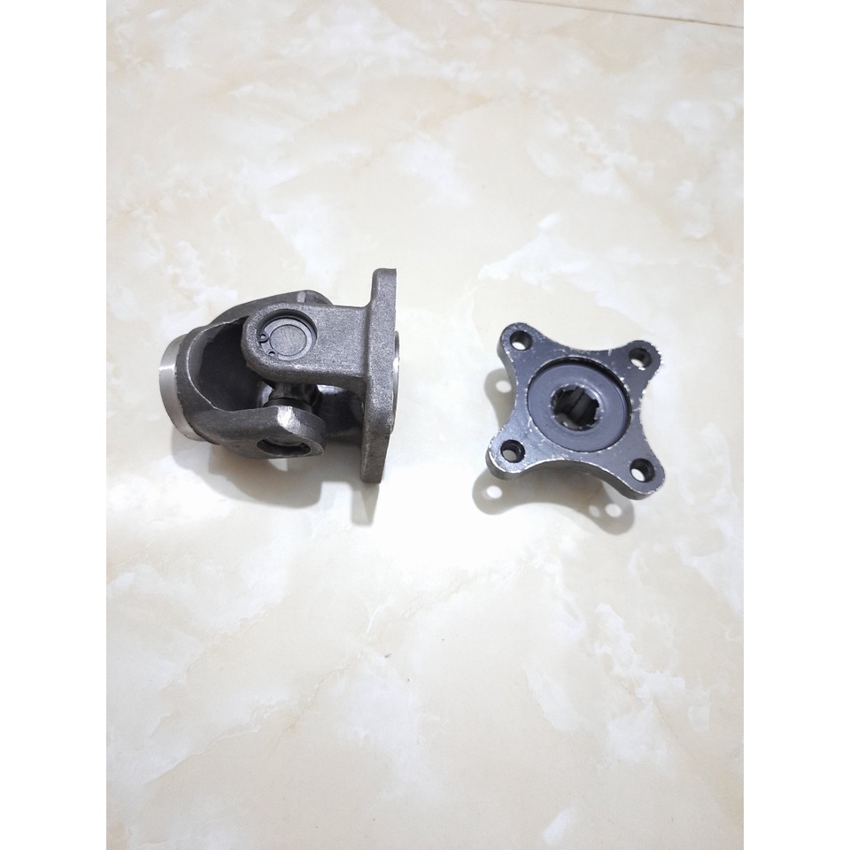 Khớp các đăng gắn cầu và mặt bích 4 lỗ, hộp số tim lỗ 5cm