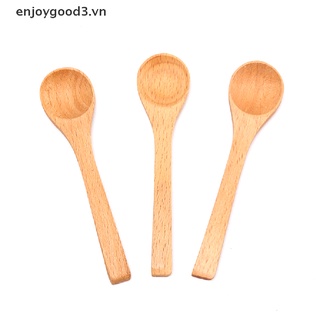 1 muỗng gỗ tre hình tròn dùng uống trà/cà phê/njoy3