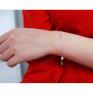 LẮC TAY NỮ BẠC 925 ĐÍNH ĐÁ PHA LÊ BV01
