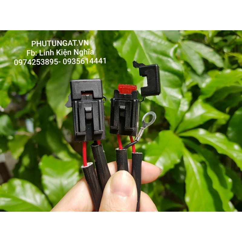 Bộ hộp cầu chì xe máy loại nhỏ màu đen