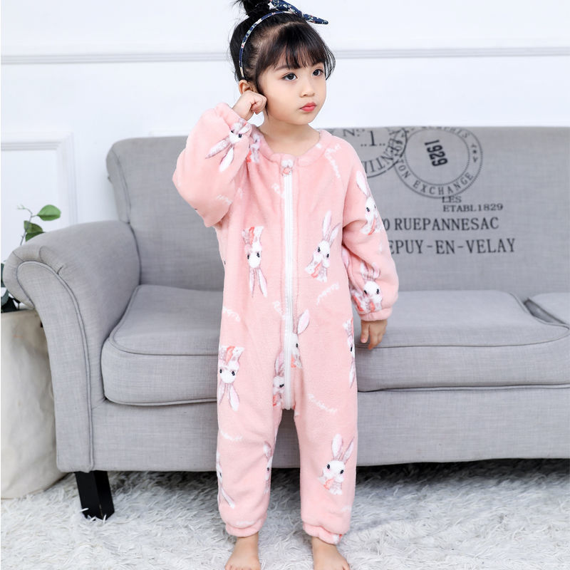 Bộ đồ ngủ pajamas bằng vải flannel thời trang cho trẻ sơ sinh