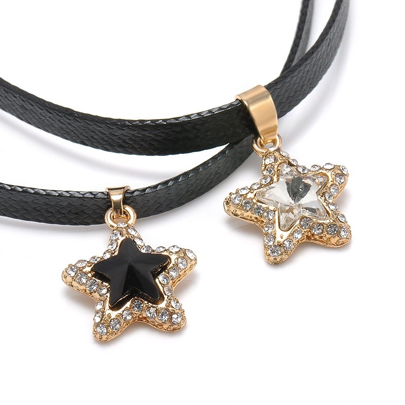 Vòng Cổ Choker Mặt Ngôi Sao Đính Đá Thời Trang Cho Nữ