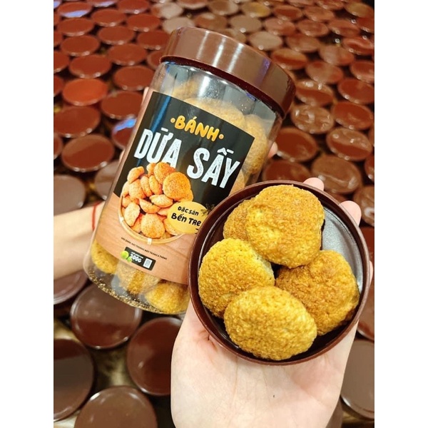 Bánh Dừa Sấy Bến Tre Hộp 300Gram