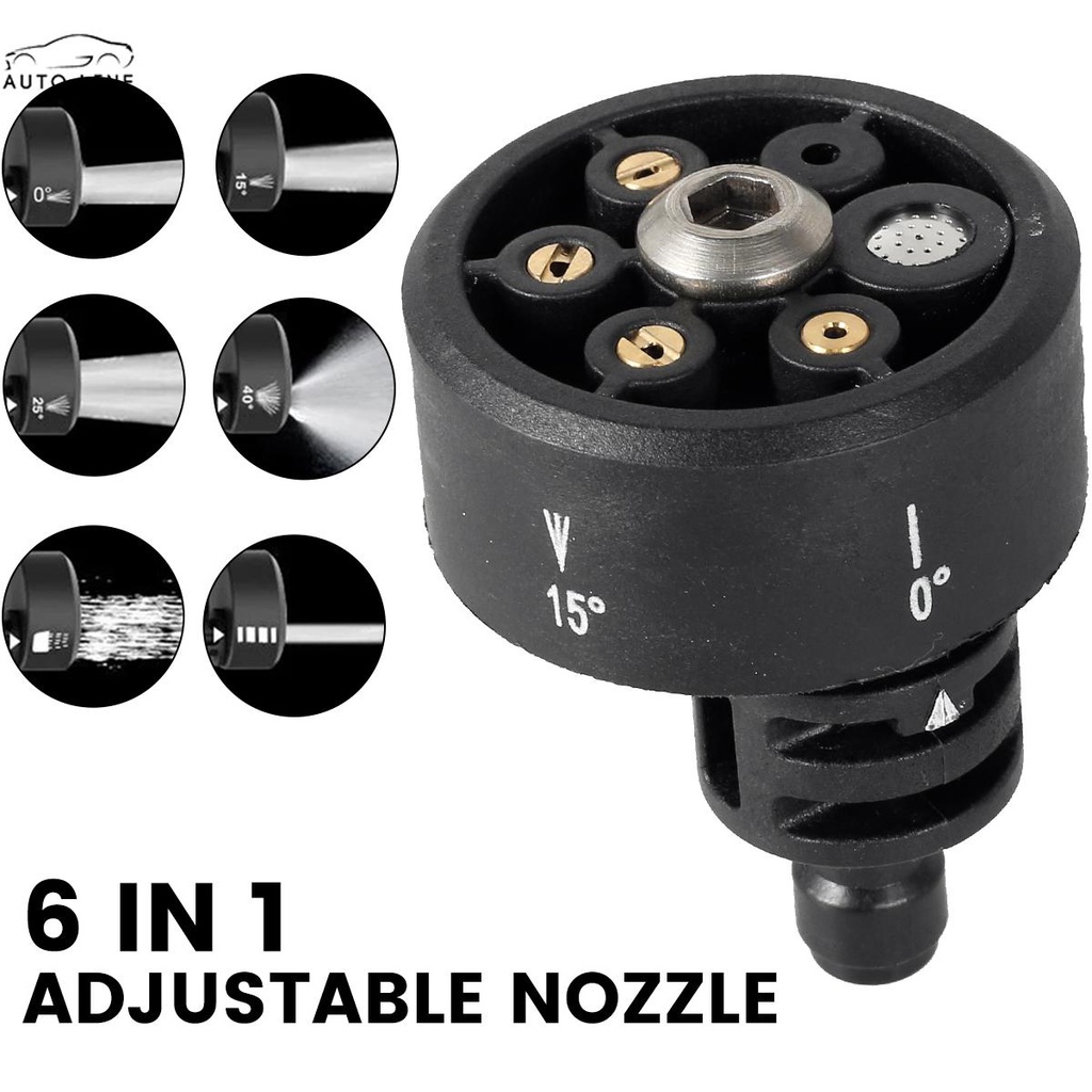 Vòi Phun Nước 6 Trong 1 3000 PSI Áp Suất Cao Có Thể Điều Chỉnh Cho Rửa Xe Hơi AN-MO1-Sshc1262