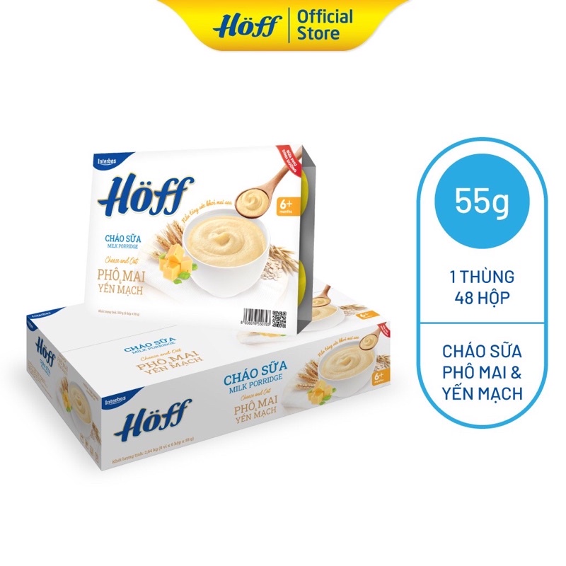 Cháo Sữa Pho Mai Yến Mạch Hoff vỉ 6hủ 55g ()