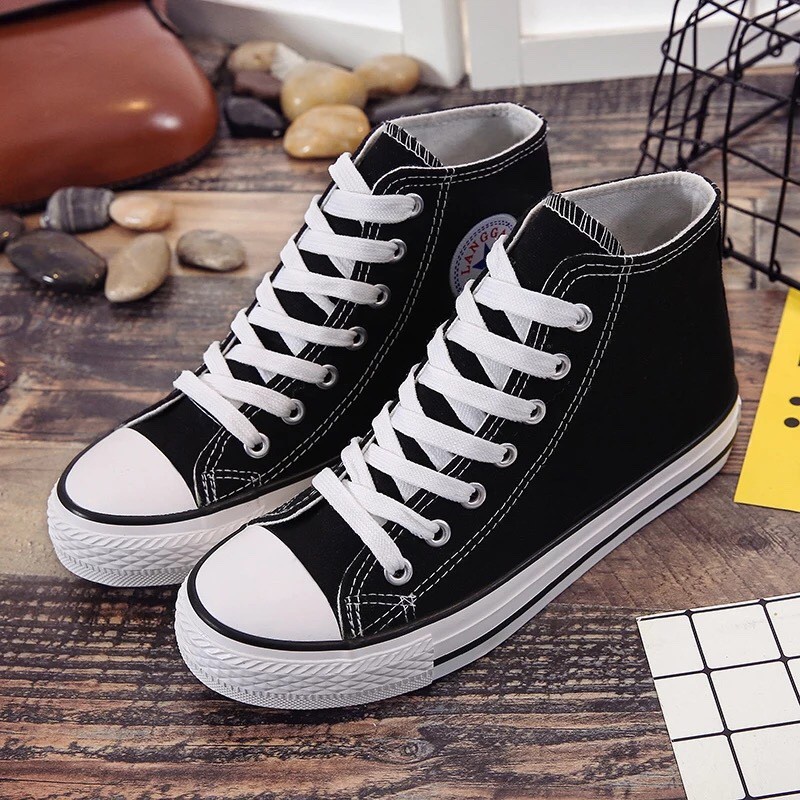 Giày Sneaker Nam Nữ,Giày cv cao cổ đen trắng  thời trang giá rẻ, giày vải đẹp | BigBuy360 - bigbuy360.vn