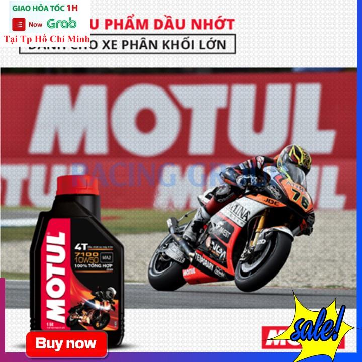 Nhớt Máy Chính Hãng Motul 7100 4T 10W50 1L - Nhớt Pháp Cao Cấp Dành Cho Xe Số Côn Tay Và Mô Tô