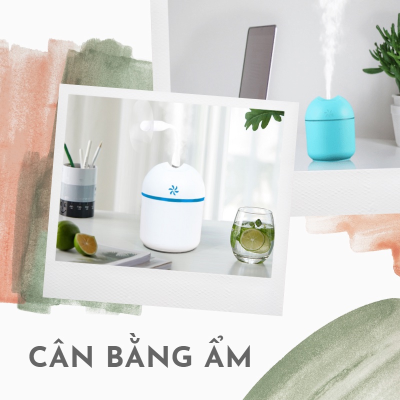 Máy Xông Tinh Dầu Mini Dung Tích 250ml Phun Sương Khuếch Tán Tinh Dầu Tỏa Hương Cho Phòng Ngủ Và Xe Hơi Giữ Ẩm