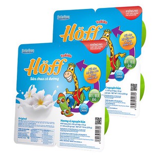 Sữa Chua Trẻ em Hoff vị Nguyên bản lốc 4 hộp 55g (Date luôn mới)