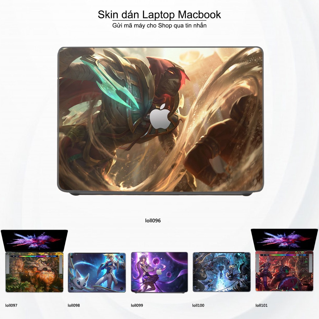 Skin dán Macbook mẫu Liên Minh Huyền Thoại (đã cắt sẵn, inbox mã máy cho shop)