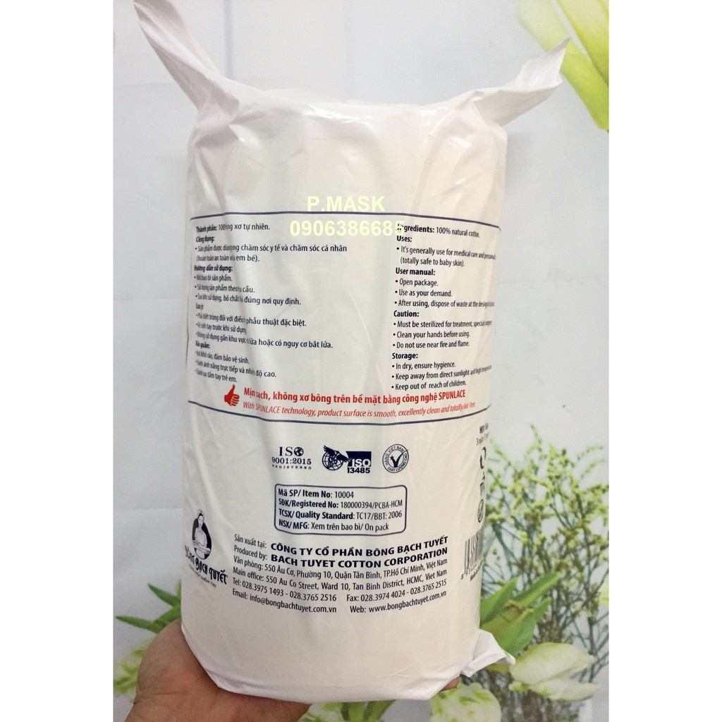 Bông Cuộn Y Tế Thấm Nước Bông Bạch Tuyết Loại Lớn 500g,1kg