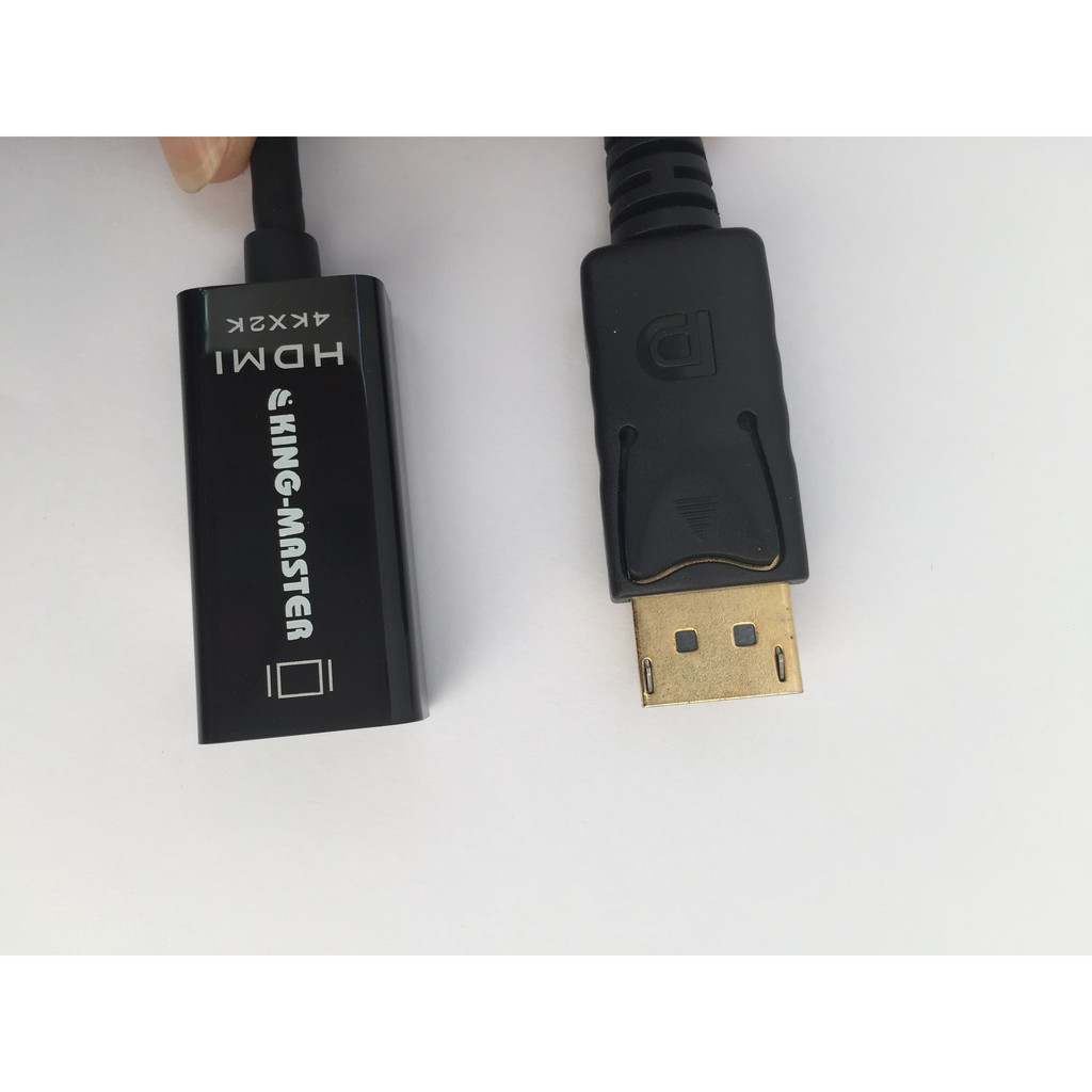 Cáp chuyển đổi DisplayPort to HDMI KingMaster KY-D253B hỗ trợ sắc nét lên đến 4k*2k