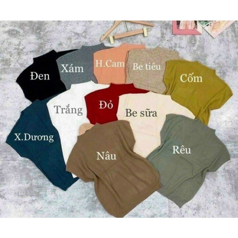 Áo len thỏ cộc tay chất mềm mịn - Hàng đẹp