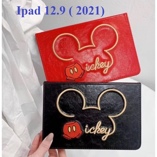 Bao da ipad Leather thêu chuột Mickey cho Ipad 12.9