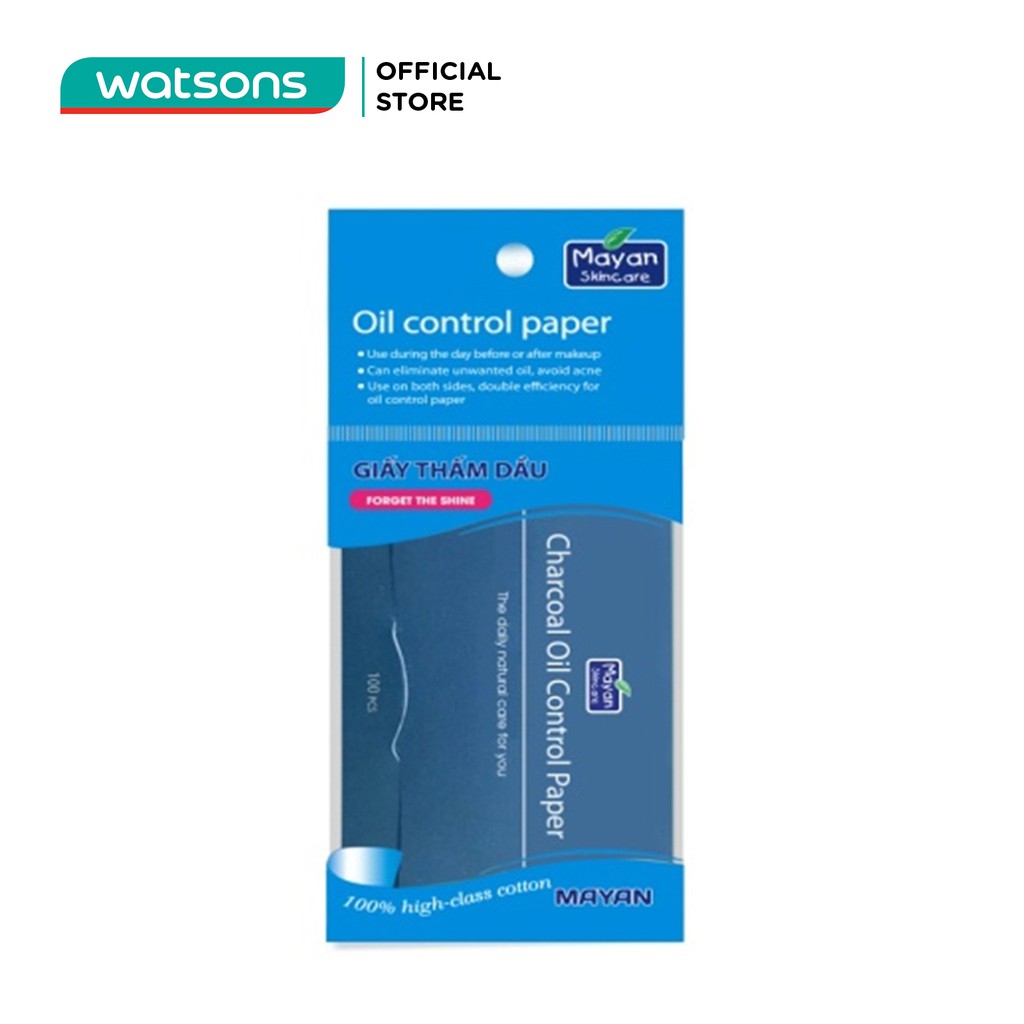 Giấy Thấm Dầu Mayan Oil Control Paper 100 tờ gói