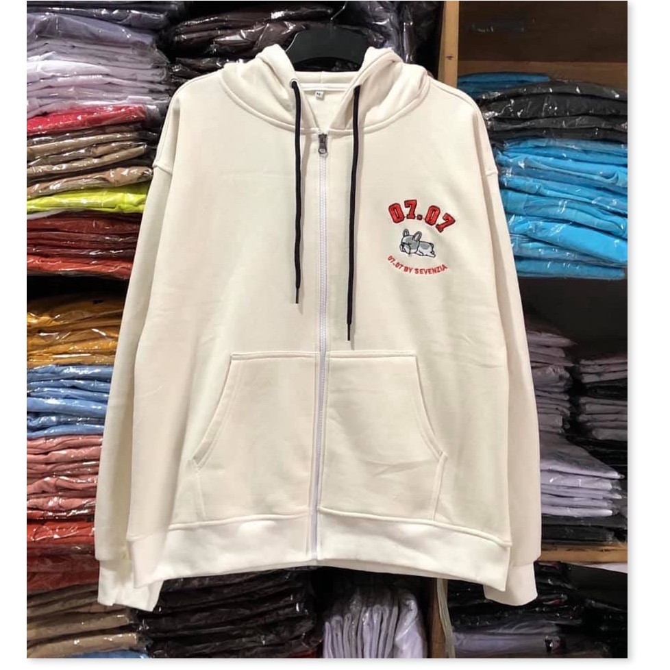 Áo khoác nữ form rộng đi học, áo hoodie nữ form rộng hàn quốc có dây kéo 0707