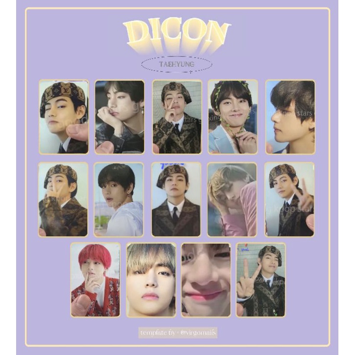 THỦ LĨNH CARD BO GÓC - DICON BTS PHOTOCARD 101 ( Hàng có sẵn )