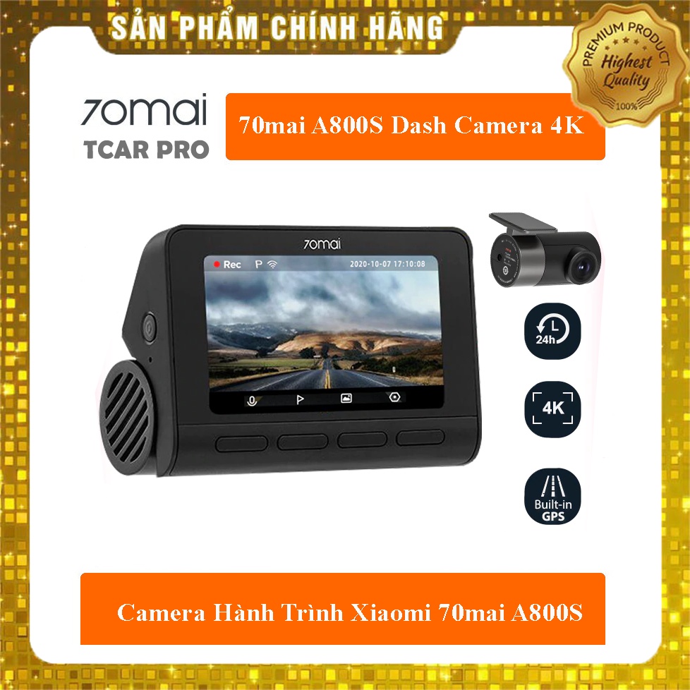 Camera Hành Trình Xe Hơi 70mai A800s Dash Cam Xiaomi WIFI HD