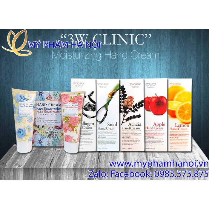 Kem dưỡng da tay 3W Clinic Collagen Hand Cream Kem Dưỡng Da Tay 3W Clinic Collagen Hand Cream